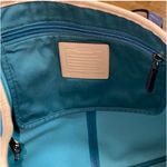 Coach  Parker Blue/Green Leather Tote with Original Hangtags Photo 6