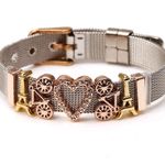 Bracelet Mesh Bracelet Women Stainless steel Gold Photo 0