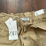 ZARA  Baggy Khaki/Cargo button fly pants, size US10 / EU42, NWT Photo 2