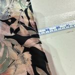 Rose & Olive Black Floral Bell Sleeve Keyhole Neck Blouse‎ Size 1X Dark Romantic Pink Photo 9