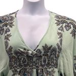 Angie Vintage  Kimono Dress Medium‎ Sage Green Photo 2