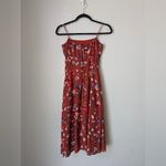 Hutch  Anthropologie Rust Brown Declan Floral Midi Tank Sun Dress Sz 0 Photo 4