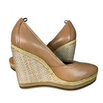 Bacio 61 Shoes Womens 9 W Wide Tan Espadrille Wedge Preppy‎ Neutral Minimalist Photo 8