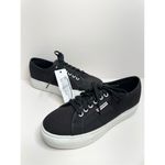 Superga  Sneakers Classic Black Canvas Mens Size 8 Lace Up Fashion Shoes NEW Photo 4