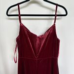 NWT Revelry Skye Evening Gown Velvet Bridesmaids Dress Cowl Neck Sexy Size 12 Red Photo 7