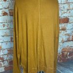 Wild Fable  Long Sleeve V-Neck Cozy Rib Oversized Shirt Sweater Large Brown Photo 5