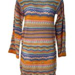 Princess Polly  Womens Size 4 Crochet Capri Mini Dress Orange Blue Stripe NWT Photo 0