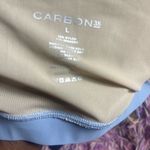 Carbon38 Blocked Mesh One Shoulder Bra In Pale Blue/nude Blue Size L Photo 4