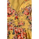 Forever 21 Yellow Floral Mini Dress  medium Photo 1