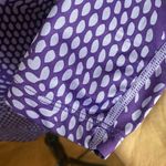 Nike  Pro athletic purple printed fitted v-neck performance long sleeve top sz S Photo 8