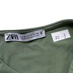 ZARA Green Stretch Crop Tank Top Women Size Medium | 25-3 Photo 3