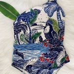 Farm Rio Tropical Print One Piece Swimsuit, Size XS Photo 4
