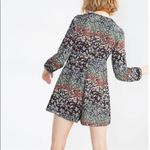 ZARA  Basic XS Floral V-Neck Long Sleeve Romper Photo 1