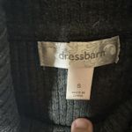 Women’s Dressbarn Sweater Dress Small Gray Short Sleeve Cowl Neck Knit Winter Photo 3