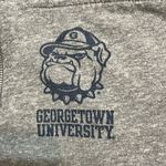 Georgetown University Quarter Zip Sweatshirt 🏈💙🩶 Gray Size M Photo 2