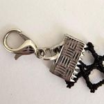 Black thread Y2K choker necklace Silver Photo 4