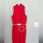 Bill Blass  elegant midi red dress size 6 Photo 13