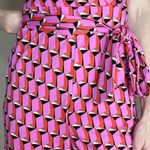 Diane Von Furstenberg NWT  For Target Pink Geometric Printed Collard Jumpsuit Photo 6