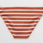 Aerie New AE Ribbed Full Coverage Bikini Bottom 70s Canyon Creek Stripe Size XL Photo 2