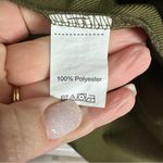 SheIn Olive Green Hooded Cardigan with Tie Waist, Size 2XL Photo 7