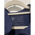 FIGS  Rafaela Oversized Scrub Top Technical Collection Medium Navy Blue Medical Photo 5