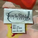 Diane Von Furstenberg  Vintage Women’s Size L Retro Floral Silk Button Down Shirt Photo 4