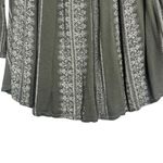 Altar'd State  Womens Size Small Green Cream Off The Shoulder Bell Sleeve Top Photo 2