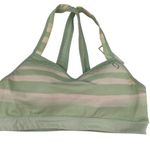 Brooks  UpRise Crossback Mint Striped Sports Bra Size Large Photo 0