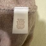 LC Lauren Conrad Lauren Conrad Pink Beige Heart Sweater Metallic Shimmer Tunic Medium Pullover Photo 3