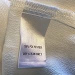 LULUS SILKY IVORY LONG SLEEVE TIE FRONT TOP SEMI SHEER 6” SLITS ON SIDES Sz. XL Photo 10