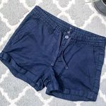 Gap Blue Linen Waist Tie Casual Comfy Short Photo 1