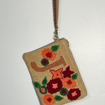 America & Beyond "J" Personalized Initial Embellished Wristlet Pouch Tan Photo 1