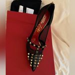 Valentino Garavani VALENTINO Rockstud Accents Mesh Fishnet Alcove Accents Pumps Black Size 38.5 NIB Photo 7