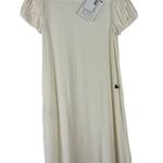 Love moschino NWT  Sz 4 Women's White Puff Short Sleeve Knit Tshirt Dress Photo 0