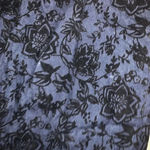 Vintage y2k fairycore flocked velvet denim skirt Blue Size 6 Photo 2