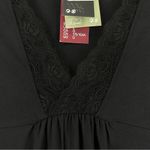 H&M NEW  Lace V-Neck Long Sleeve Blouse Women’s L Black Photo 4
