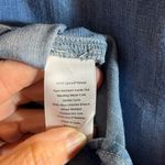 Talbots  Blue Chambray Denim Button front Tie Front Blouse summer denim casual Photo 7