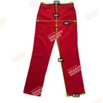 Talbots Corduroy Straight Leg Pant Jeans Cherry Red Mid Rise Size 4 Photo 5