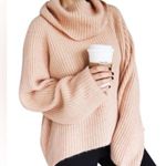 J.Crew Point Sur Mohair Wool Blend Turtleneck Tan Peach Blush Sweater Size XS Photo 0
