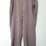 One 5 One Satin pull on Beige dress pants straight tapered leg Pockets size L NWT Photo 0