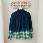 Devil's Harvest Button Up Plaid/Black Dye Top Sz Medium Black Photo 5