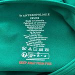 Anthropologie Crisscross Back Long Sleeve Bodysuit | Green Stretch Top XXS/XS Photo 2