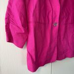 Michael Kors MICHAEL  Pink Linen Blazer Jacket 16 Photo 3