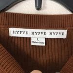 HYFVE  brown puffer sleeves sweater dress size large ladies cute modest Photo 8