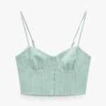 ZARA Gingham Corset Top Photo 3