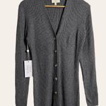 Torn By Ronny Kobo Vianne Gray Button Front Wool Knit Cardigan Sweater Dress M Photo 2