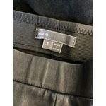 Vince  Black 100% Leather Cropped Legging Pants Suede Back S $1295 Photo 3