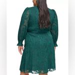 Jessica Howard Plus Size Belted Fit & Flare Dress Pine Sz 14 Photo 1