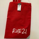 Rue 21 NWT canvas red bag Photo 1