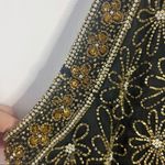 Laurence Kazar Vintage Beaded Peplum Halter Top Photo 2